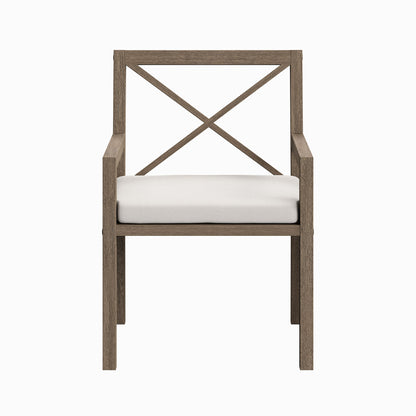 Northlake Outdoor Patio Teak Dining Armchair by Furniture For America