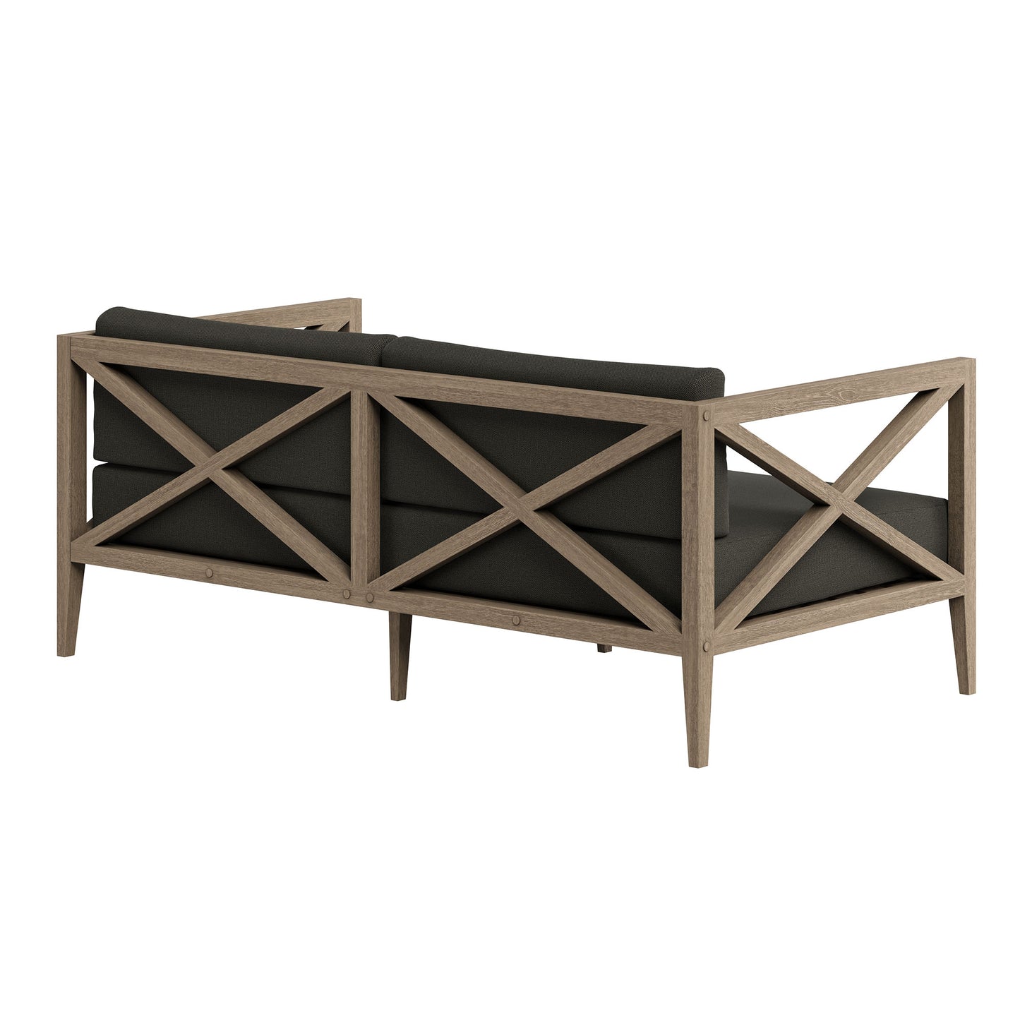 Northlake Outdoor Patio Teak Loveseat by Furniture for America