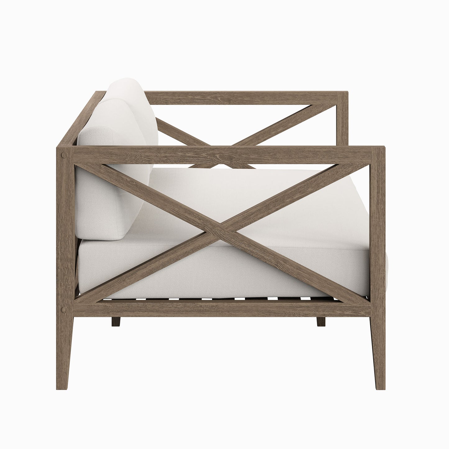 Northlake Outdoor Patio Teak Loveseat by Furniture For America