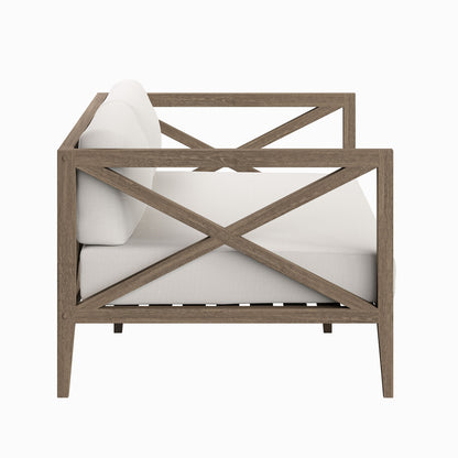 Northlake Outdoor Patio Teak Loveseat by Furniture For America