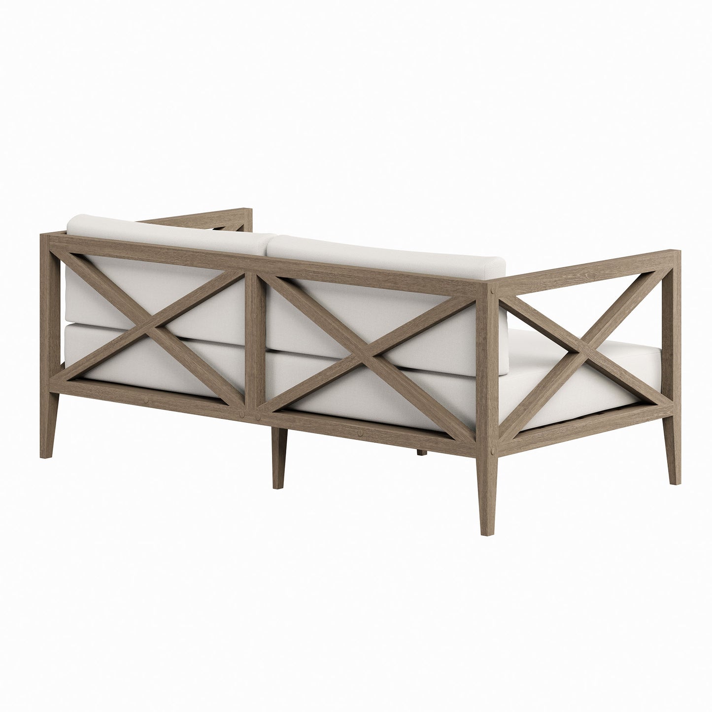 Northlake Outdoor Patio Teak Loveseat by Furniture For America