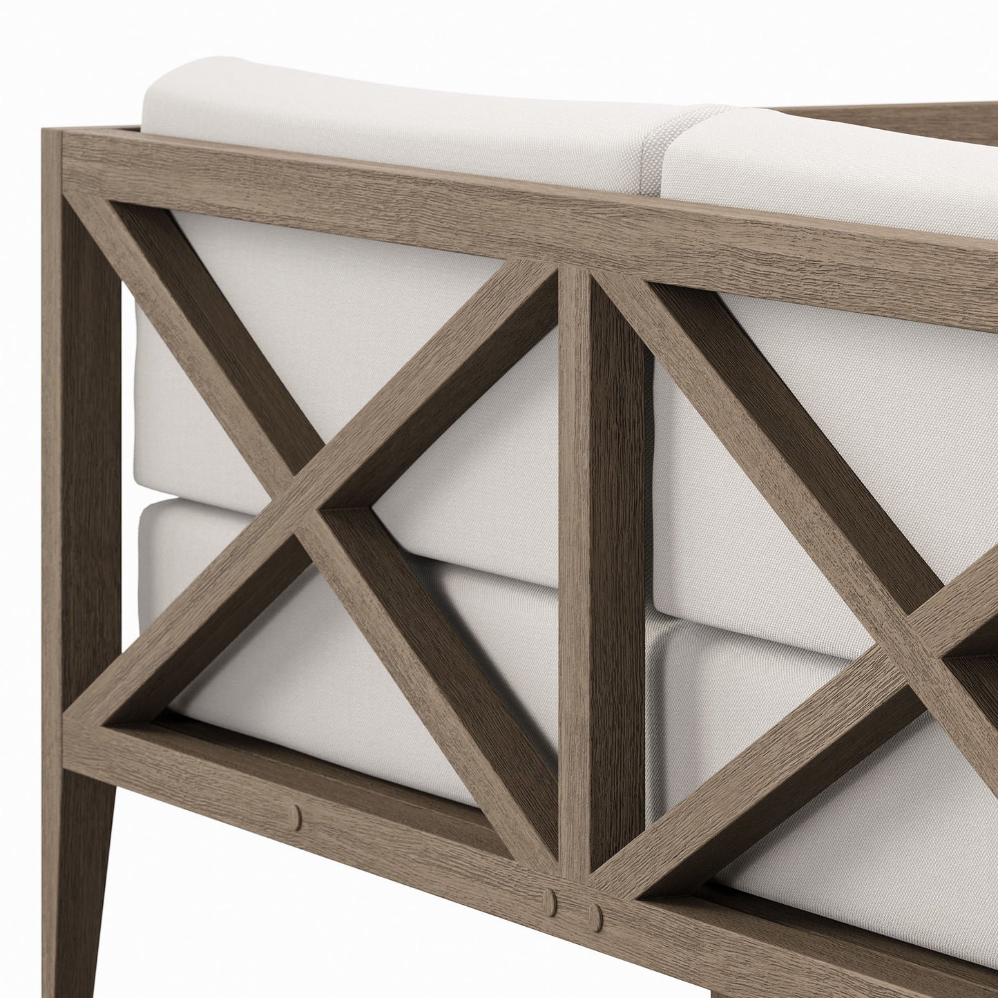 Northlake Outdoor Patio Teak Loveseat by Furniture For America