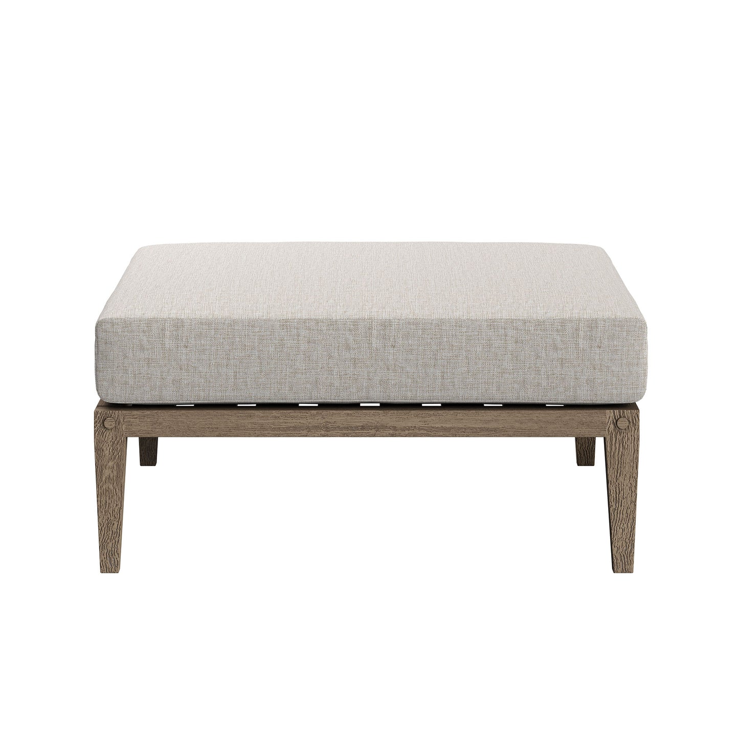 Roan 5-Piece Outdoor Patio Teak Wood Furniture Set in Weathered Gray Pebble