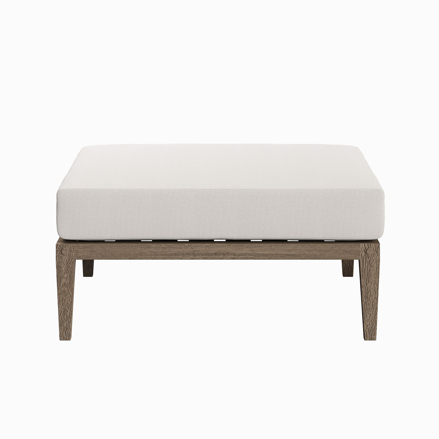 Northlake Outdoor Patio Teak Ottoman by Furniture For America