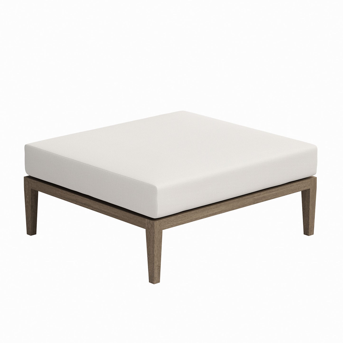 Northlake Outdoor Patio Teak Ottoman by Furniture For America