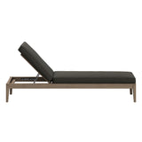 Roan 3-Piece Outdoor Patio Teak Wood Furniture Set with Chaise Lounges and Side Table in Weathered Gray Flint