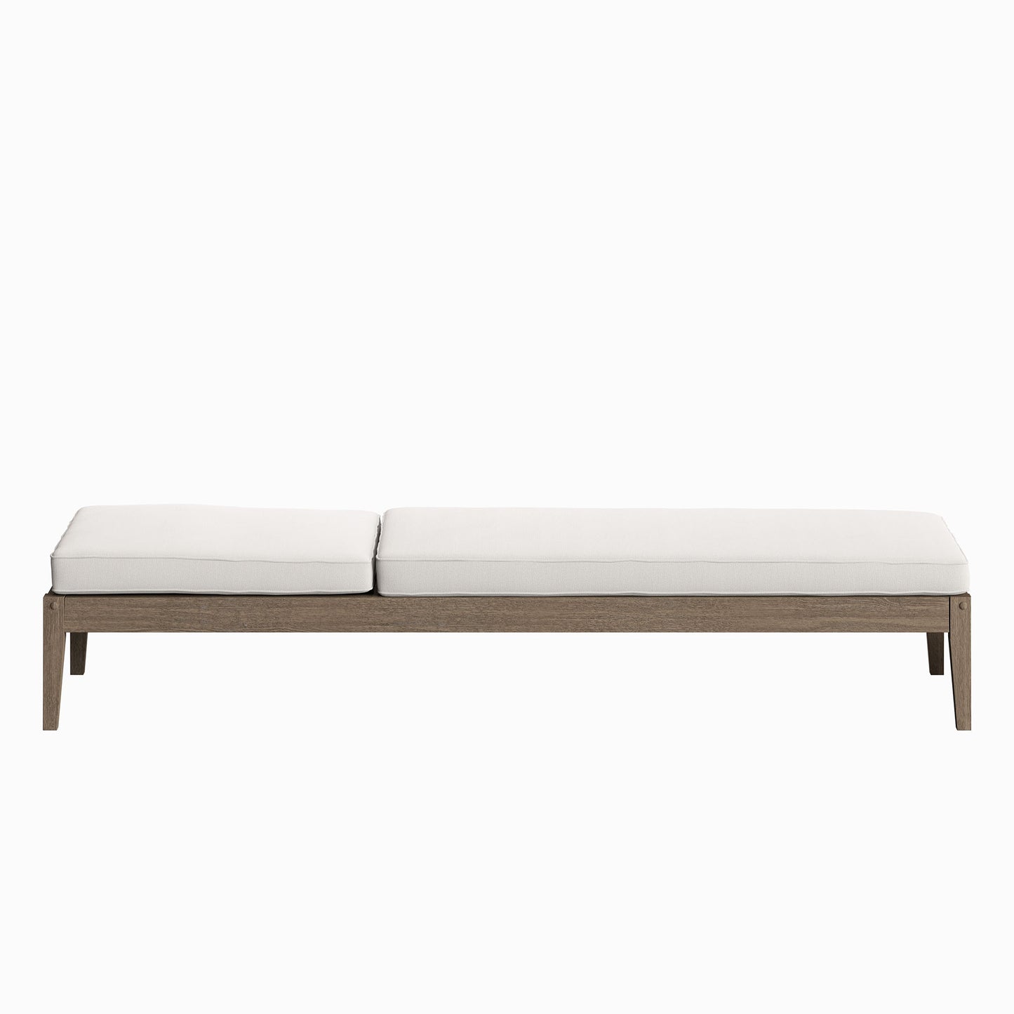 Northlake Outdoor Patio Teak Chaise Lounge by Furniture For America