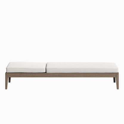 Northlake Outdoor Patio Teak Chaise Lounge by Furniture For America