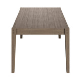 Roan 7-Piece Outdoor Patio Teak Wood Dining Set in Weathered Gray Flint