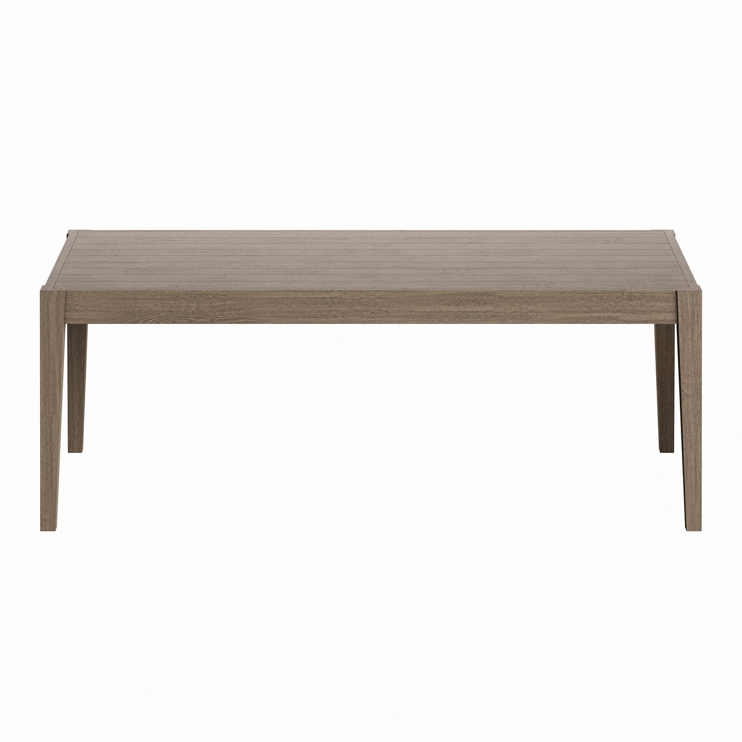 Roan 7-Piece Outdoor Patio Teak Wood Dining Set in Weathered Gray Flint