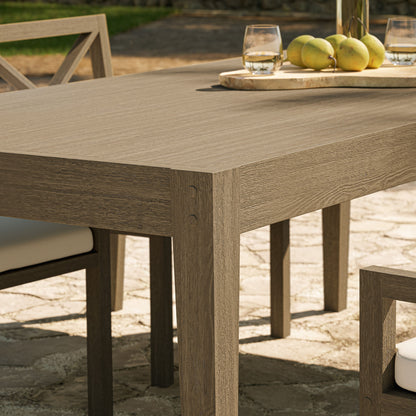 Northlake 83" Rectangular Outdoor Patio Teak Dining Table by Furniture For America