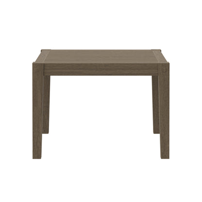 Northlake Square Outdoor Patio Teak Side Table by Furniture For America