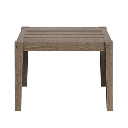 Northlake Square Outdoor Patio Teak Side Table by Furniture For America