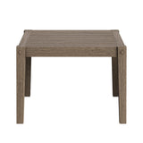 Roan 3-Piece Outdoor Patio Teak Wood Furniture Set with Chaise Lounges and Side Table in Weathered Gray Flint