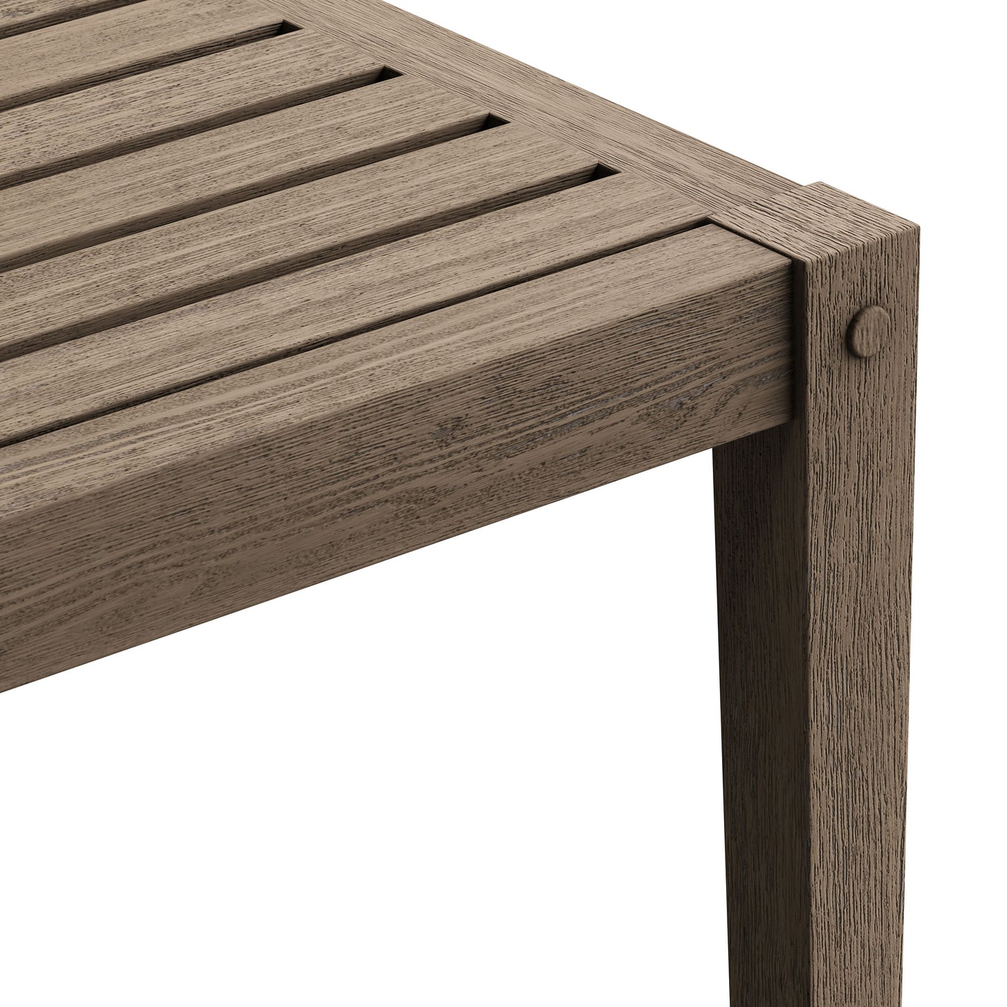 Northlake Square Outdoor Patio Teak Side Table by Furniture For America