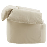 Caceres Slipcovered Fabric Oversized Armchair in Linen
