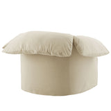 Caceres Slipcovered Fabric Oversized Armchair in Linen