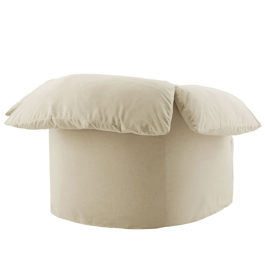 Caceres Slipcovered Fabric Oversized Armchair in Linen