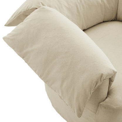 Lark Slipcovered Fabric Oversized Armchair by Furniture For America