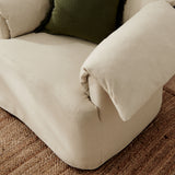 Caceres Slipcovered Fabric Oversized Armchair in Linen