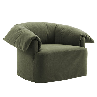 Lark Slipcovered Fabric Oversized Armchair by Furniture For America