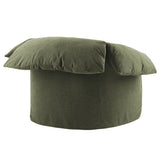 Caceres Slipcovered Fabric Oversized Armchair in Sage