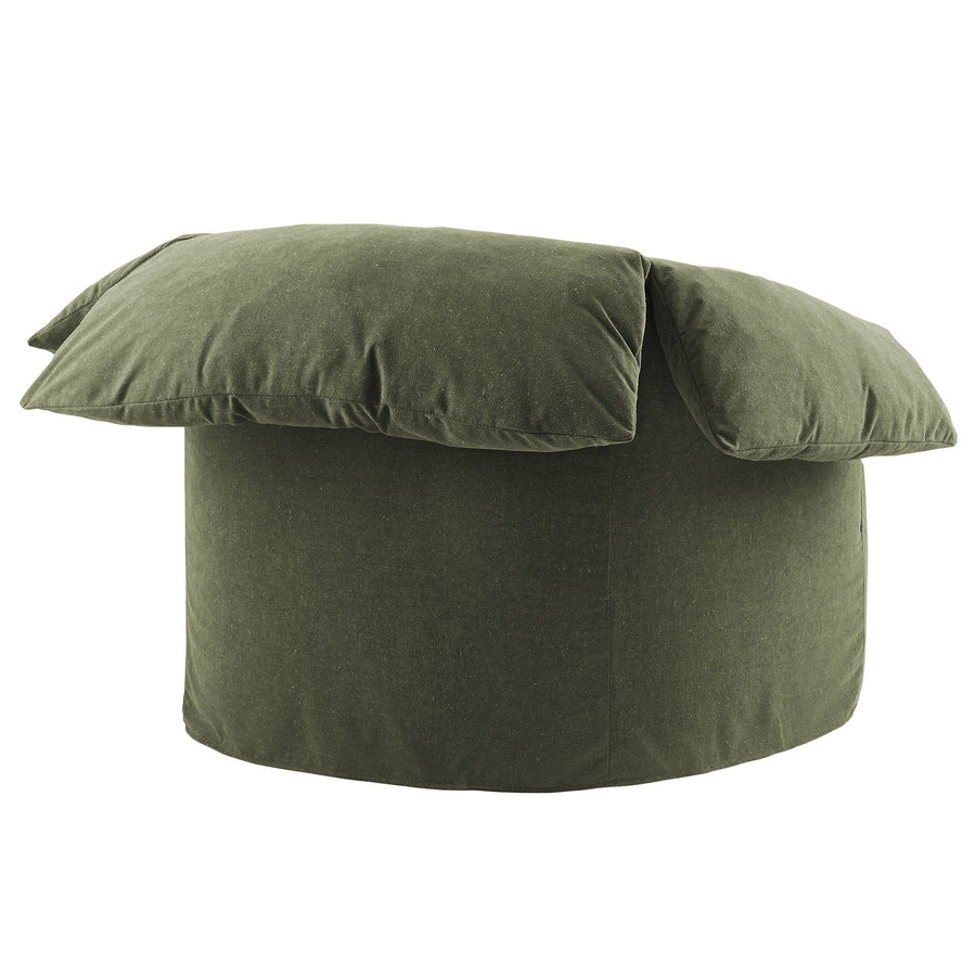 Caceres Slipcovered Fabric Oversized Armchair in Sage