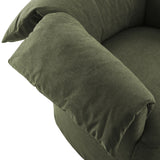 Caceres Slipcovered Fabric Oversized Armchair in Sage