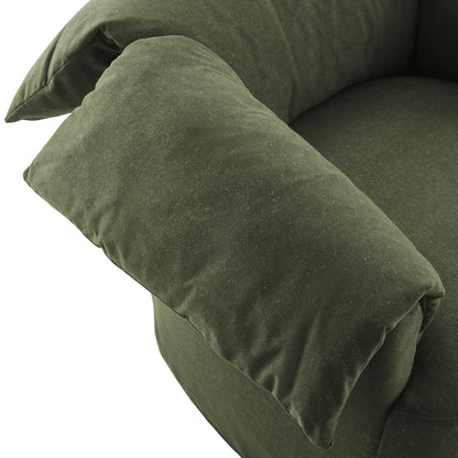 Lark Slipcovered Fabric Oversized Armchair by Furniture For America