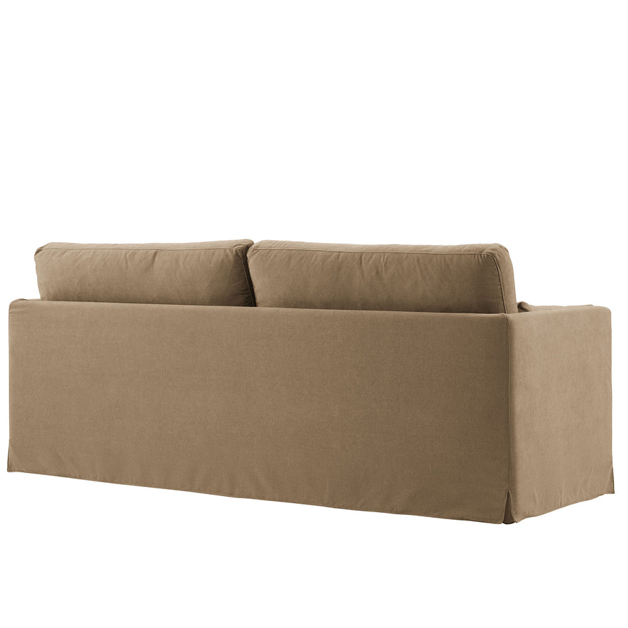 Boal 85" Slipcovered Fabric Sofa in Almond