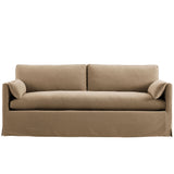 Boal 85" Slipcovered Fabric Sofa in Almond