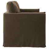Boal 85" Slipcovered Fabric Sofa in Cocoa