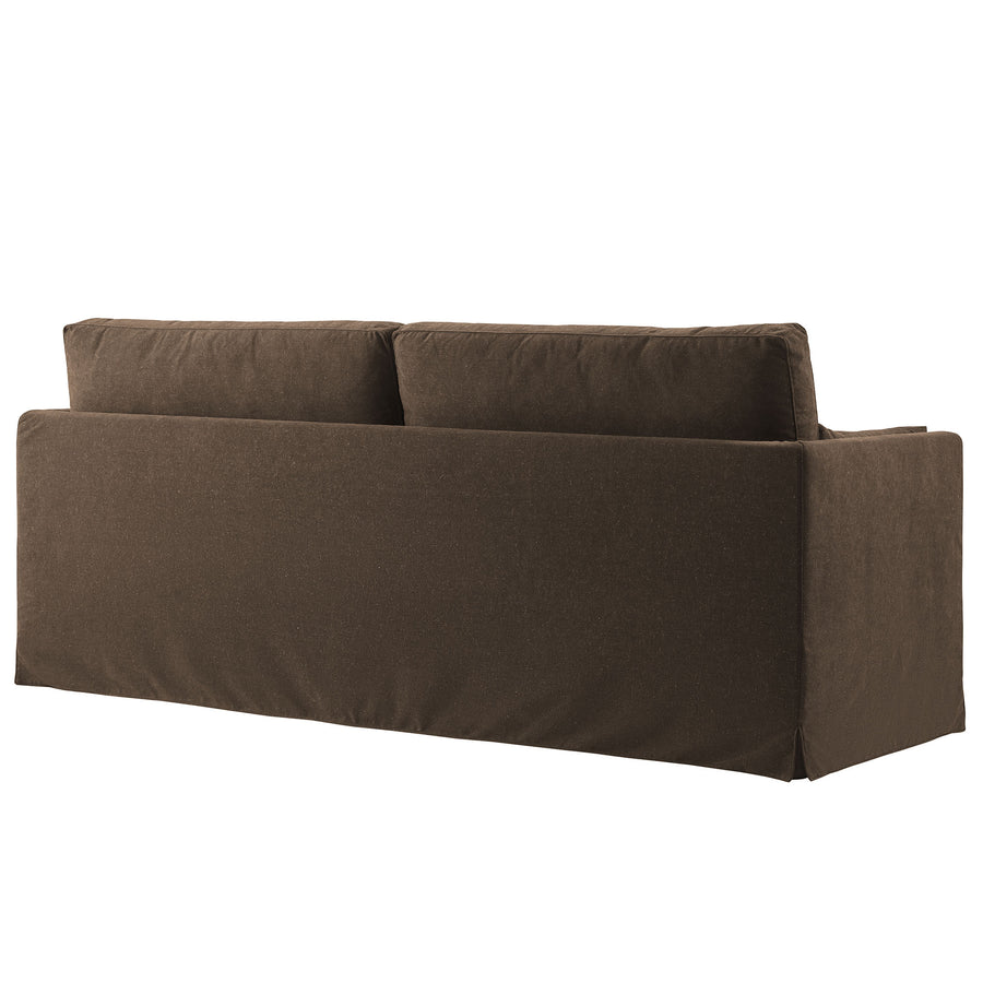Boal 85" Slipcovered Fabric Sofa in Cocoa