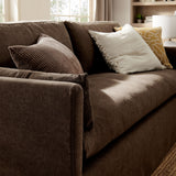Boal 85" Slipcovered Fabric Sofa in Cocoa