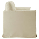 Boal 85" Slipcovered Fabric Sofa in Linen