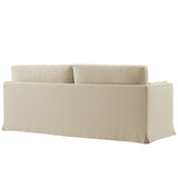 Boal 85" Slipcovered Fabric Sofa in Linen