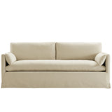 Boal 85" Slipcovered Fabric Sofa in Linen
