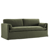 Boal 85" Slipcovered Fabric Sofa in Sage