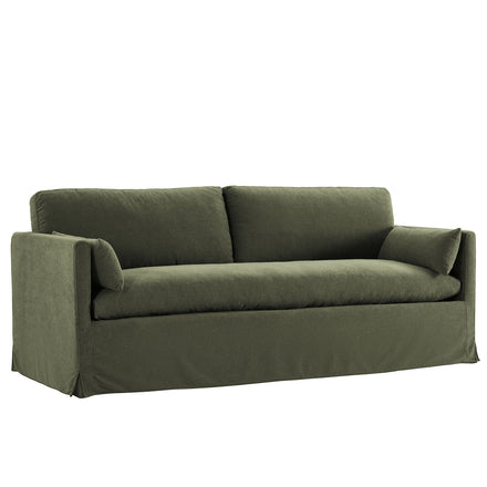 Wellfleet 85" Slipcovered Fabric Sofa in Sage