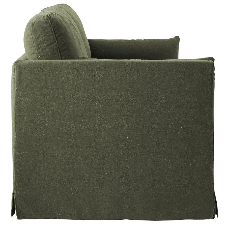Boal 85" Slipcovered Fabric Sofa in Sage
