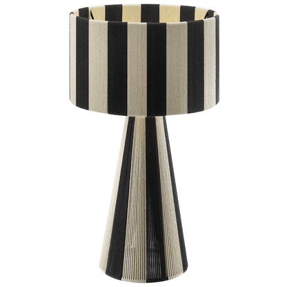 Renae Handwoven Cotton Thread Striped Table Lamp by Furniture for America