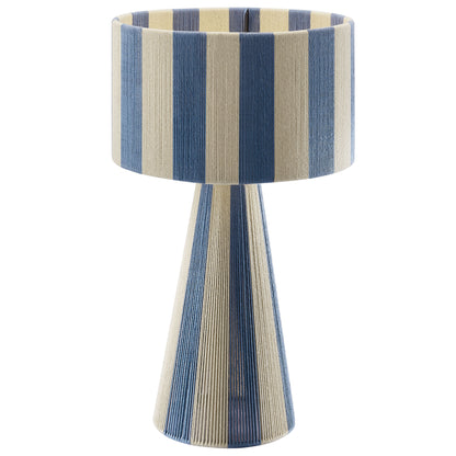 Renae Handwoven Cotton Thread Striped Table Lamp by Furniture for America