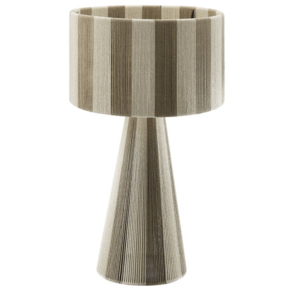 Renae Handwoven Cotton Thread Striped Table Lamp by Furniture for America