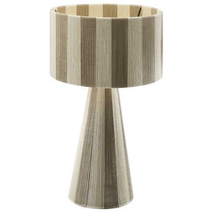 Renae Handwoven Cotton Thread Striped Table Lamp by Furniture for America