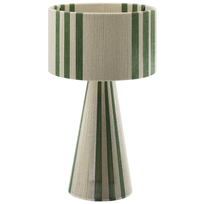Gia Handwoven Cotton Thread Striped or Plain Table Lamp by Furniture for America