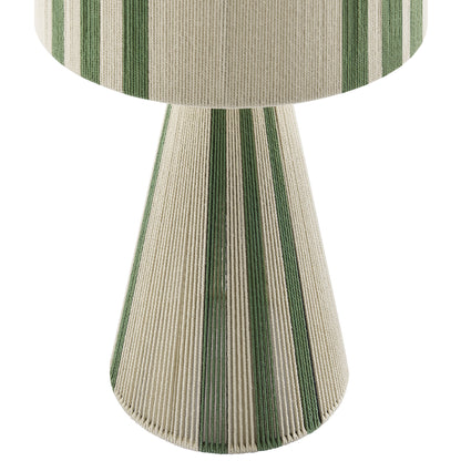 Gia Handwoven Cotton Thread Striped or Plain Table Lamp by Furniture for America