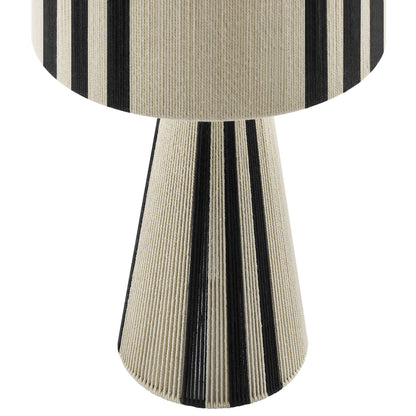 Gia Handwoven Cotton Thread Striped or Plain Table Lamp by Furniture for America