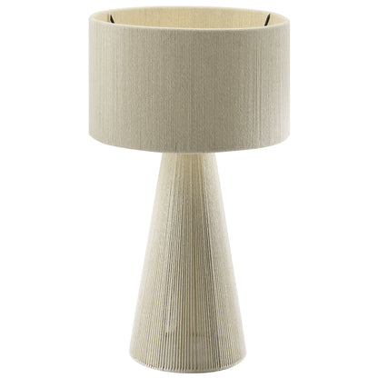 Gia Handwoven Cotton Thread Striped or Plain Table Lamp by Furniture for America