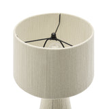 Acacia Handwoven Cotton Thread Striped or Plain Table Lamp in Natural