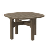 Saratoga Outdoor Patio Teak Wood 3-Piece Chaise Lounge Furniture Set in Weathered Gray Pebble